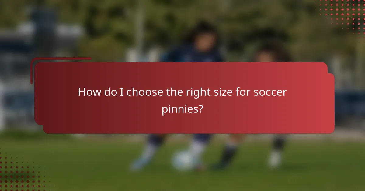 How do I choose the right size for soccer pinnies?